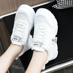 Damen modische Chunky Sneakers mit atmungsaktiver Oberflächenstruktur R&B