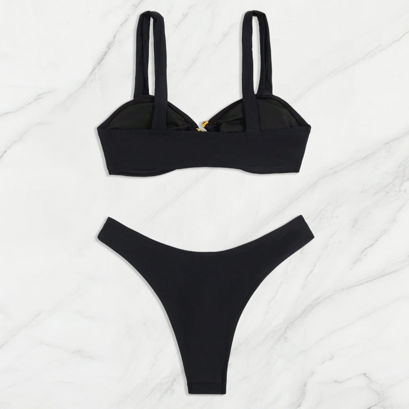 Damen Bikini mit eleganten Gold-Details R&B