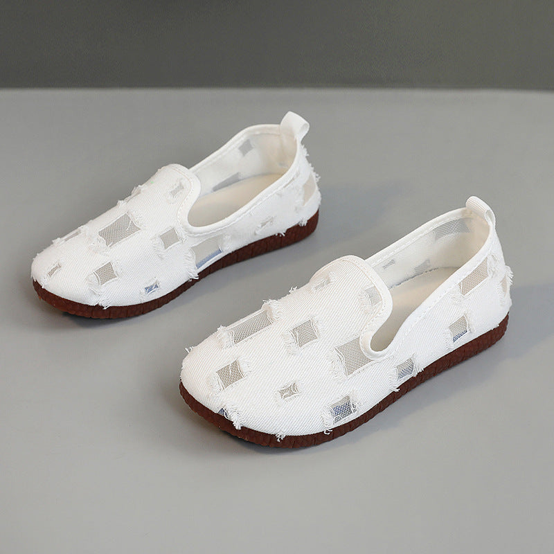 Damen Slip-On Hausschuhe mit atmungsaktiver Obermaterialstruktur und flexibler Sohle R&B