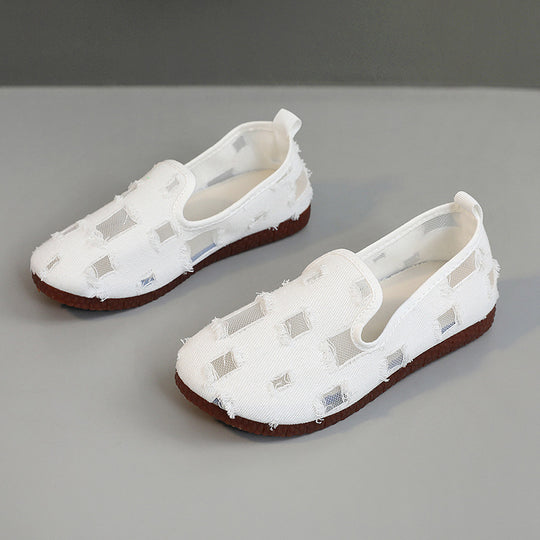 Damen Slip-On Hausschuhe mit atmungsaktiver Obermaterialstruktur und flexibler Sohle R&B