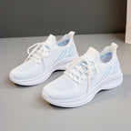 Damen sportliche Sneakers mit atmungsaktiver Mesh-Oberfläche und dämpfender Laufsohle R&B