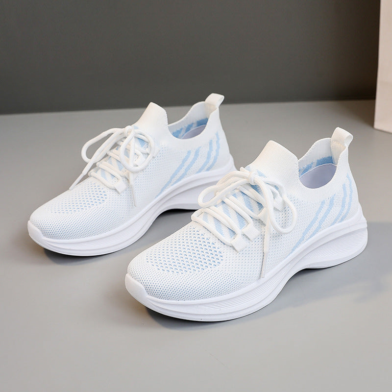 Damen sportliche Sneakers mit atmungsaktiver Mesh-Oberfläche und dämpfender Laufsohle R&B