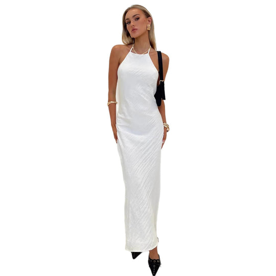 Damen Maxikleid mit elegantem Halsauschnitt und figurformendem Schnitt R&B