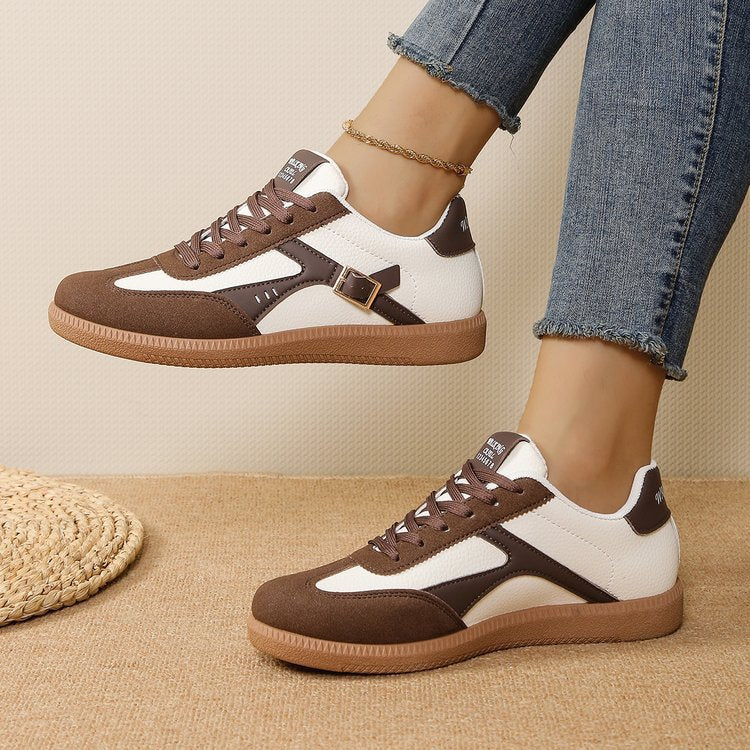 Damen modische Sneaker mit retro-inspiriertem Design und attraktiven Farbdetails R&B