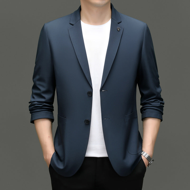 R&B | Blazer Slim Fit Leicht Klassischer Revers Zwei Knöpfe