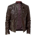 Herren Biker-Lederjacke im modernen Design