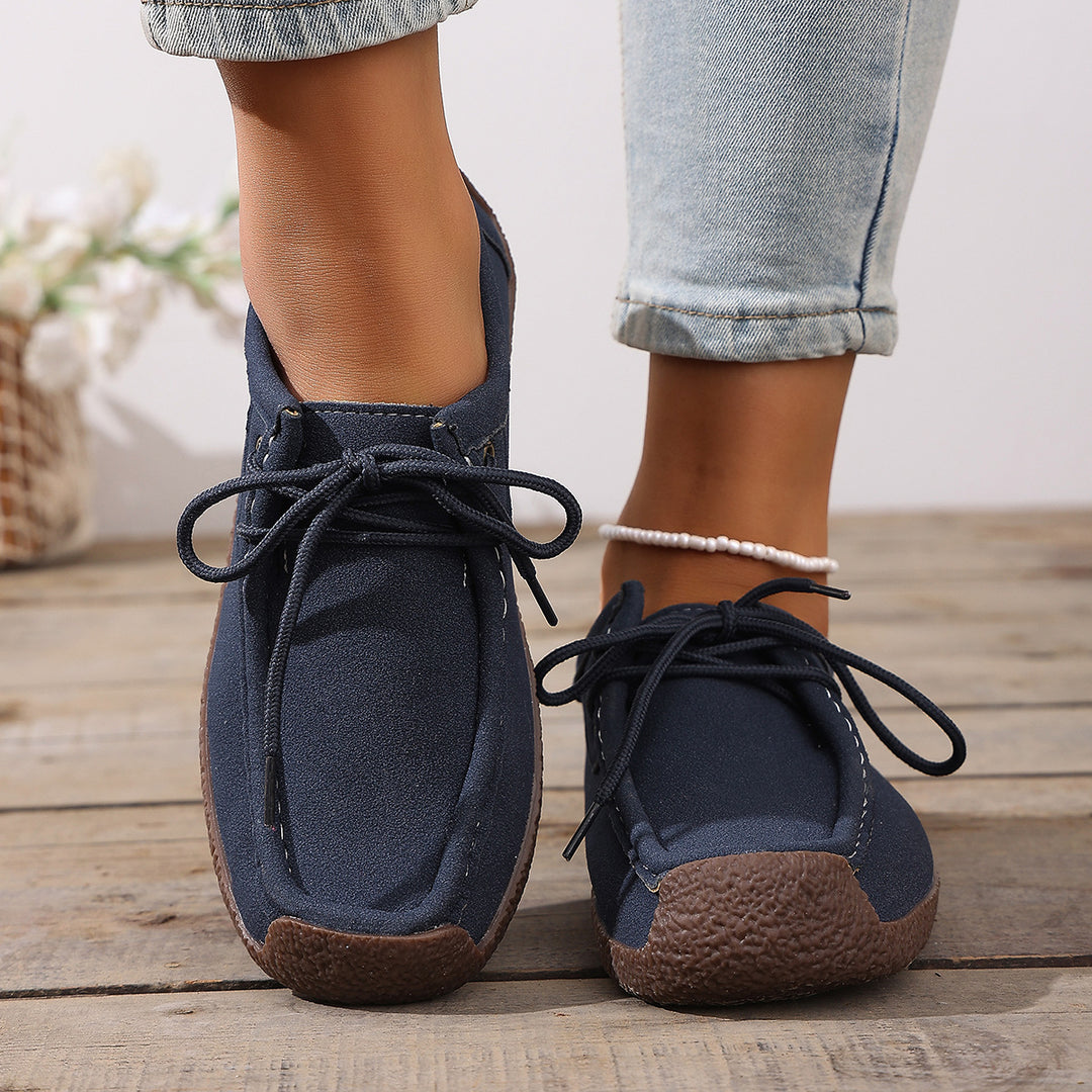 Damen Freizeit-Schuhe im lässigen Slipper-Stil mit bequemer Sohle R&B