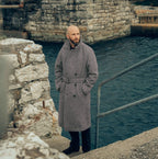 Herren eleganter Dufflecoat mit modernen Details und praktischen Taschen R&B