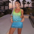 Damen glitzerndes Strandoutfit R&B
