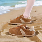 Damen Sneakers mit weichem Suede-Obermaterial und atmungsaktiver Sohle R&B