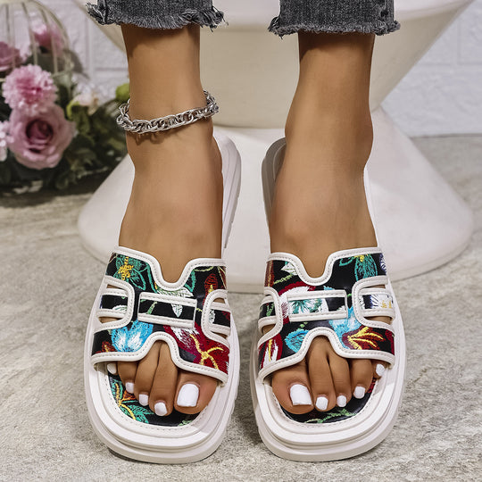 Damen Bequeme Badeschlappen mit modischem Design R&B