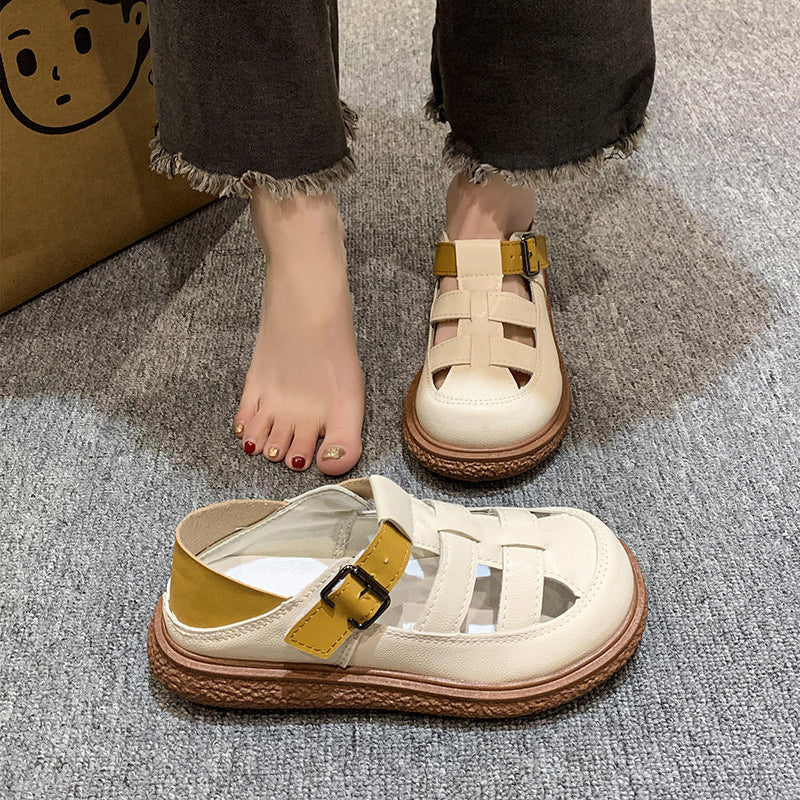Damen Fußfreundliche Sandalen mit modischem Riemchen-Design