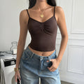 Damen trägerloses Top mit gerüschtem Detail R&B