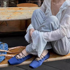 Damen Ballerinas mit modischem Schnürdesign R&B