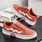Damen lässige und strapazierfähige Sneakers mit modischen Kontrastelementen