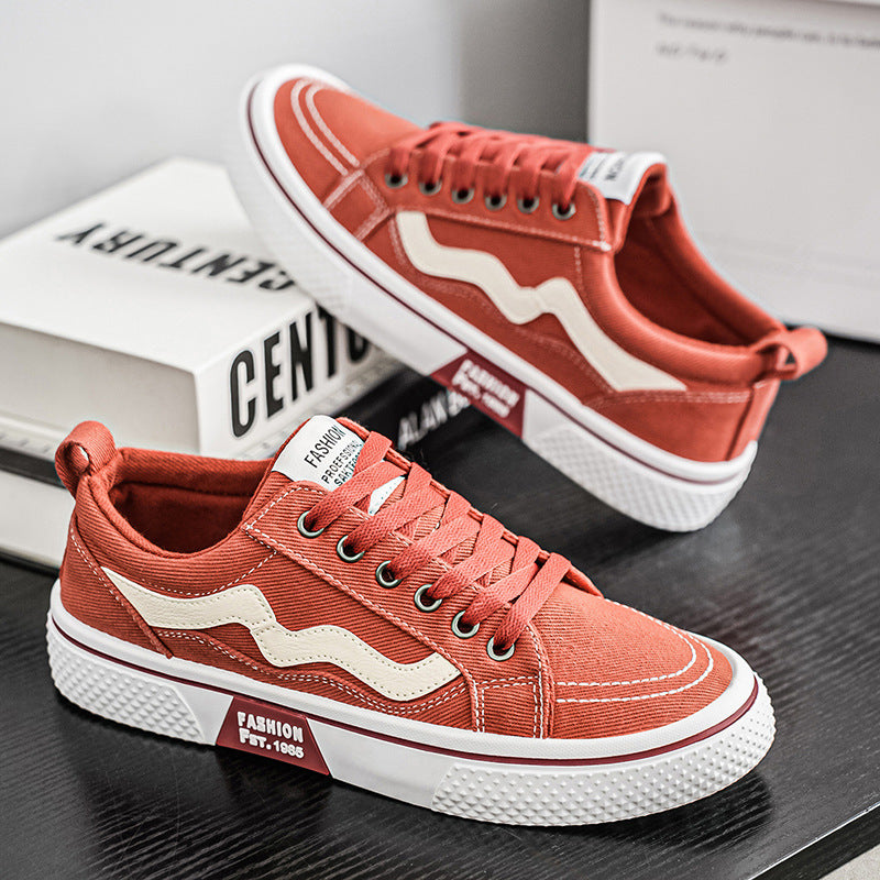 Damen lässige und strapazierfähige Sneakers mit modischen Kontrastelementen