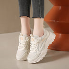 Damenmodische Sport-Sneaker mit atmungsaktiver Mesh-Oberfläche und stoßdämpfender Sohle R&B