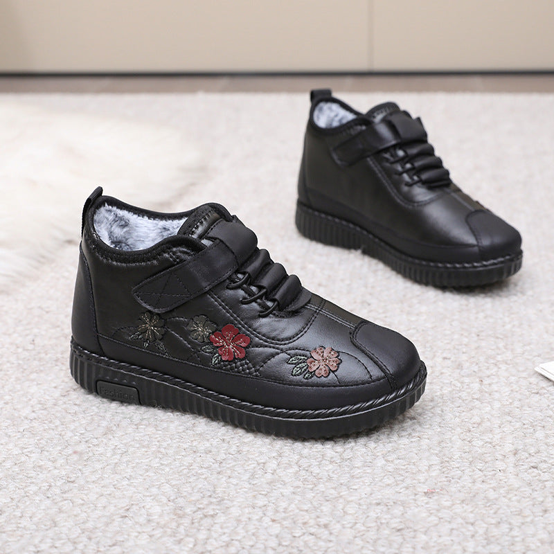 Damen Stiefel mit Blumenstickerei R&B