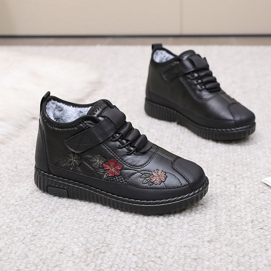 Damen Stiefel mit Blumenstickerei R&B