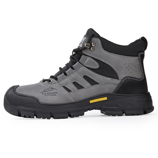 Herren Sicherheits-Hiking-Schuhe mit dämpfender Sohle und verstärktem Knöchel R&B