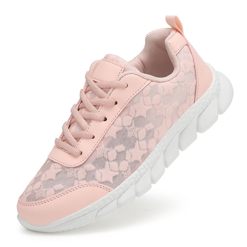 Damen Sportliche Sneakers mit atmungsaktivem Mesh-Obermaterial und dämpfendem Sohlenprofil