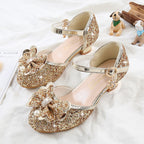 Mädchen Ballerina Schuhe mit funkelndem Blumenmotiv R&B