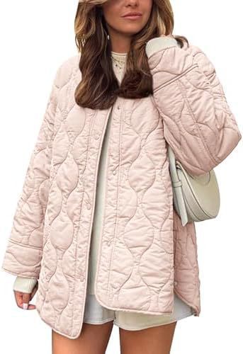 Damen Lässige Steppjacke mit praktischen Taschen und lässigem Schnitt R&B