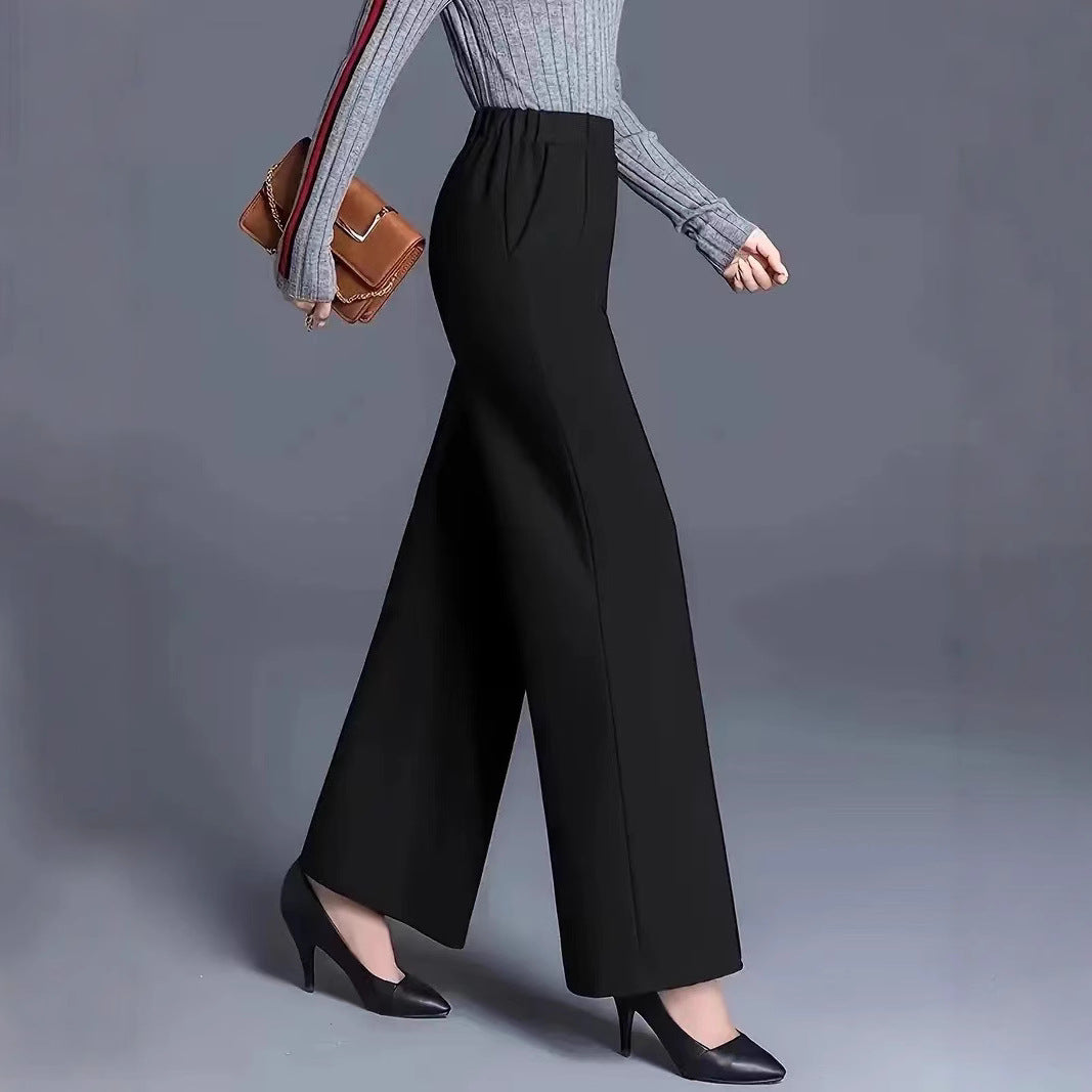 Damen Elegante und lässige weit geschnittene Hose R&B