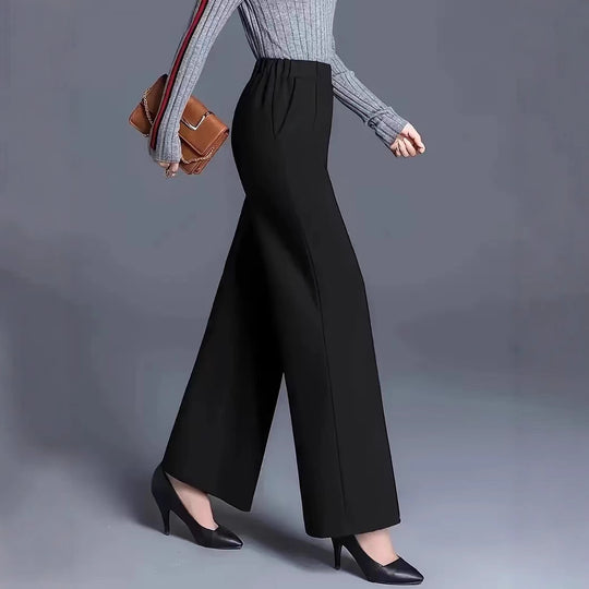 Damen Elegante und lässige weit geschnittene Hose R&B