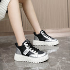 Damen Modische High-Top Sneakers mit sportlichem Design und robustem Sohlenprofil R&B