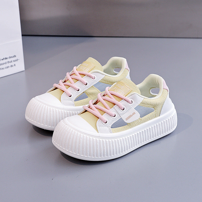 Damen modische Sneakers mit hochgezogener Sohle und atmungsaktiver Struktur R&B