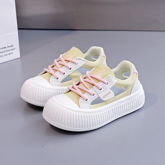 Damen modische Sneakers mit hochgezogener Sohle und atmungsaktiver Struktur R&B