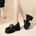 Damen Elegante und auffällige Plateau-Schuhe mit Zierschnalle R&B