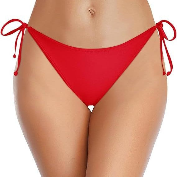 Damen Hochgeschnittenes Bikini-Höschen mit seitlichen Bindebändern R&B