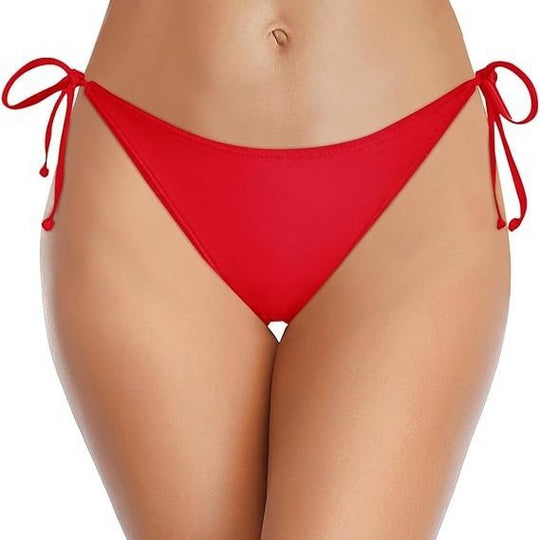 Damen Hochgeschnittenes Bikini-Höschen mit seitlichen Bindebändern R&B