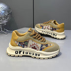 Damen Sportliche Sneakers mit einzigartigem geometrischen Muster R&B