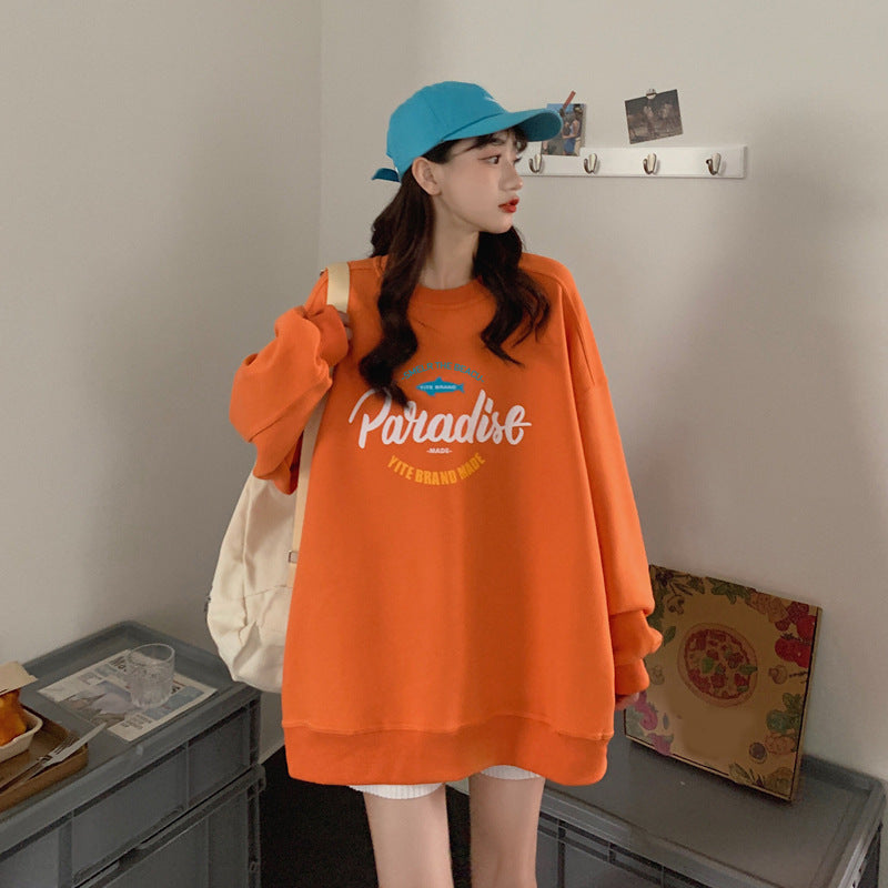 Damen lässiger Oversized-Pullover mit kreativem Grafikdesign und hochwertigen Materialien