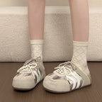 Damen modische Sneakers mit innovativem Schnürsystem und atmungsaktivem Obermaterial