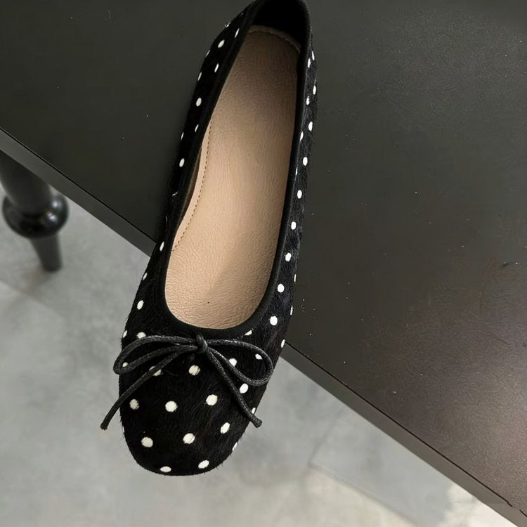 Damen Ballerinas mit schickem Punkte-Design und bequemer Sohle EB