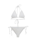 Damen Triangel-Bikini-Set mit verstellbaren Trägern und dekorativem Knoten R&B