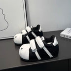 Damen Bequeme Kindersneaker mit niedlichem Tiermotiv und praktischem Klettverschluss