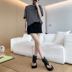 Damen Bequeme Ankle-Boots mit modischem Falten-Design und robustem Sohlenprofil R&B