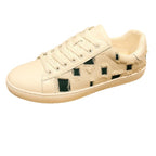 Damen Modische Sneakers aus hochwertigem Leder mit einzigartigem Design und bequemer Dämpfung R&B