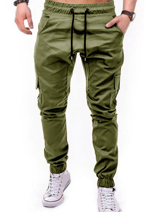 Herren Cargo-Hose mit elastischem Bund und praktischen Multifunktions-Pockets R&B