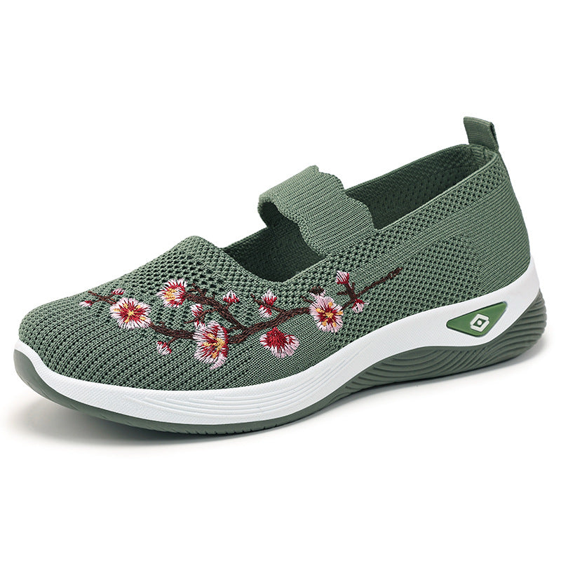 Damen atmungsaktive und dekorative Slip-On Schuhe R&B