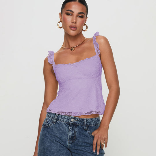 Damen Spitzen Top R&B