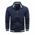 Herren modische Sportjacke mit strukturiertem Kragen