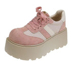 Damen Plattform-Sneaker mit modischem Veloursleder und ergonomischer Sohle R&B