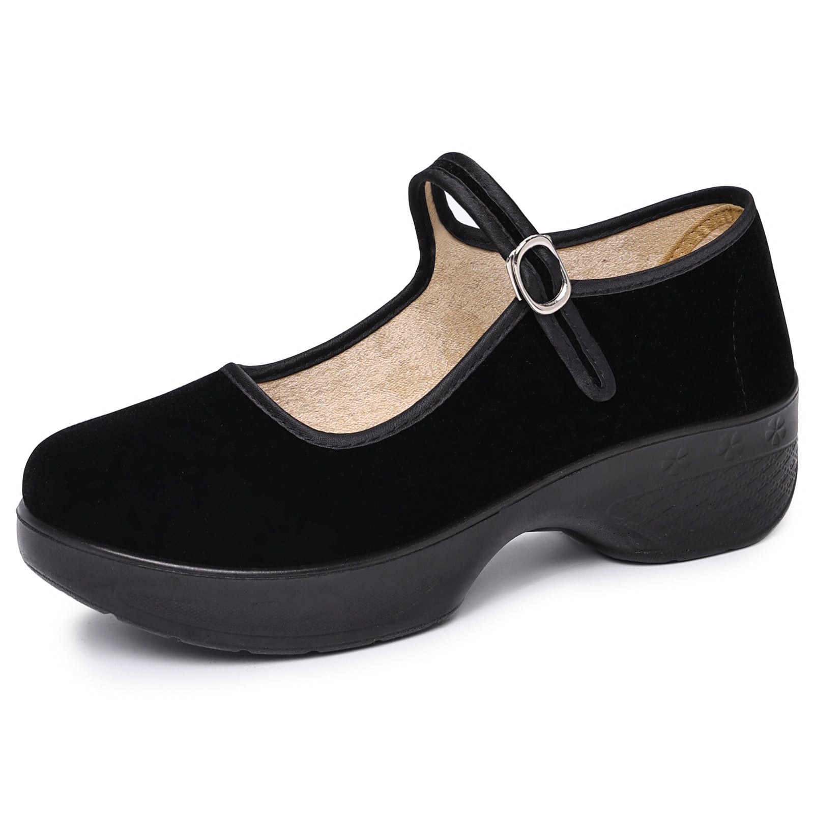 Damen Komfortable Mary Jane Schuhe mit verstellbarem Riemen
