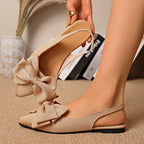 Damen Slip-On Sandaletten mit dekorativem Schleifen-Detail R&B